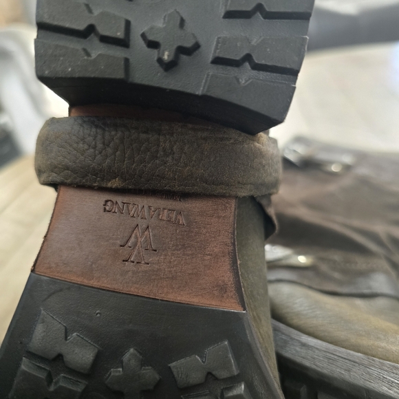 Vera Wang olive green suede motorcycle boots size 9 EUR 40 - Picture 12 of 13